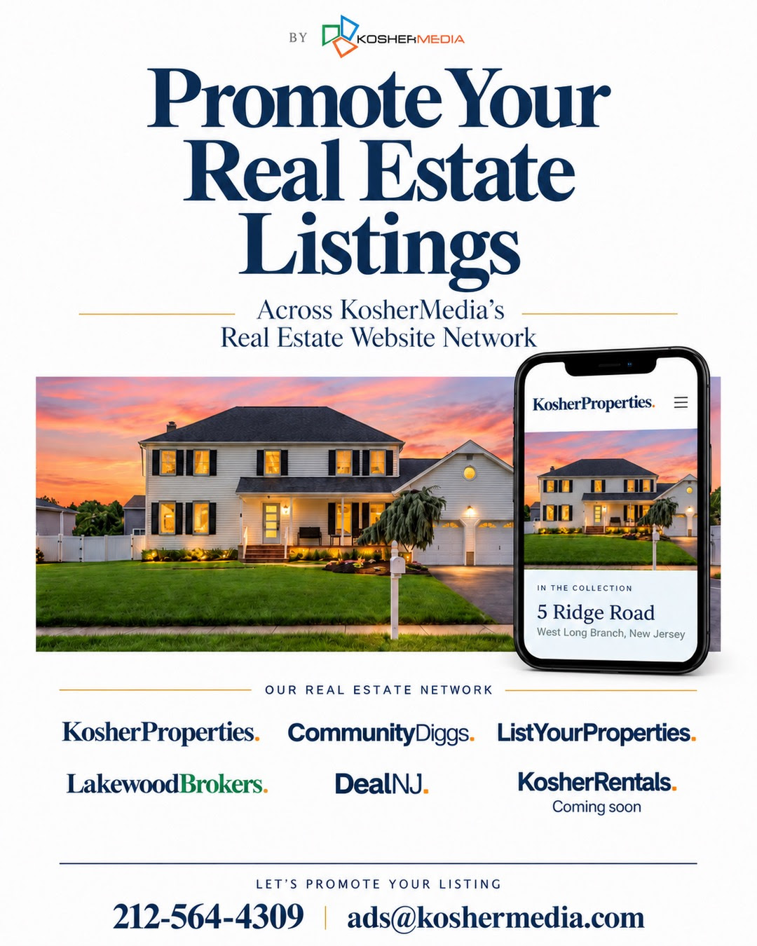 KosherMedia real estate advertising network promotion